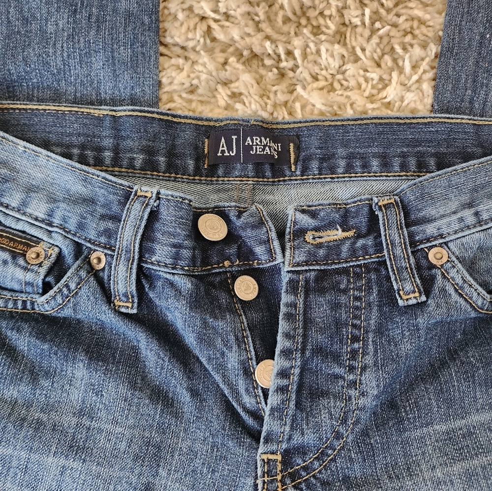 Giorgio Armani straight leg low rise jeans